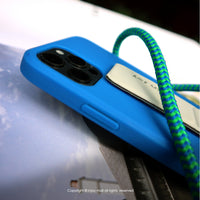iPhone 11/11max/SE2/12/12mini 簡約Simplicity掛繩 天空藍 防摔手機殼