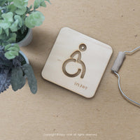 木質感標示牌 (化妝室標示牌 男女廁所指示牌 無障礙廁所指示牌)