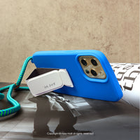 iPhone 11/11max/SE2/12/12mini 簡約Simplicity掛繩 天空藍 防摔手機殼