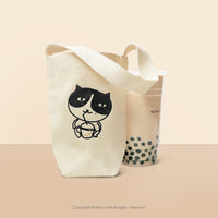 吃貨貓珍奶日常環保杯袋 手搖飲料提袋