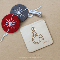 木質感標示牌 (化妝室標示牌 男女廁所指示牌 無障礙廁所指示牌)