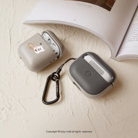 AirPods2 / AirPods Pro / AirPods3 / AirPods Pro 2 笑臉天使薩摩耶犬 防摔 耳機附掛勾保護套