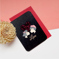 結婚周年 情人節 求婚 紀念 立體 手創祝福萬用卡片 明信片