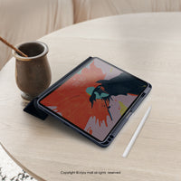 iPad 12.9/Air5/iPad 9/mini 7 搖擺企鵝 附筆槽平板保護套