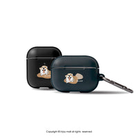 AirPods / AirPods Pro 微笑柯基 保護套 TPU收納盒 附掛勾