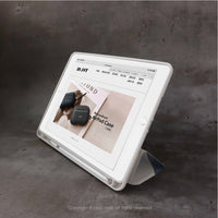 iPad case 12.9/Air5/iPad 9/mini 7 藍色啤酒海 附筆槽平板保護套