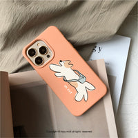 iPhone 13/13pro/12/11/SE3 街道郵差犬 二合一防摔背繩手機殼