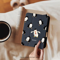 iPad 12.9/Air5/iPad 9/mini 7 搖擺企鵝 附筆槽平板保護套