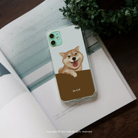 iPhone 16/15/14/13/12/SE3 融化柴柴 透明耐衝擊防摔手機殼