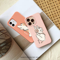 iPhone 17/16/15/14/13/12/SE3 老奶奶波斯貓 二合一防摔背繩手機殼