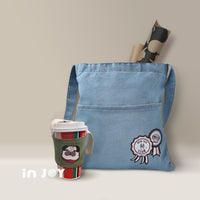 派對小孩肩背包 單寧肩背包 / 收納包 / 側背包
