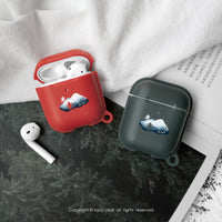 AirPods Pro 冬日雪山 客製英文名 保護套 TPU收納盒 附掛勾