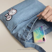 派對小孩肩背包 單寧肩背包 / 收納包 / 側背包