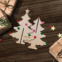 DIY手作好禮 聖誕樹立體卡片組合包 交換禮物