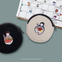 【超幽默人生系列】台灣美食 帆布圓形零錢包