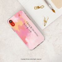 iPhone 16/15/1413/12/11/SE3 客製手寫格言 耐衝擊防摔手機殼A款