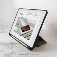 iPad 12.9/Air5/iPad 9/mini 7系列 柔光暮秋 皮革平板保護套