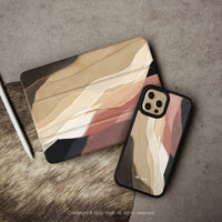 iPad 12.9/Air5/iPad 9/mini 7系列 柔光暮秋 皮革平板保護套