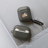 AirPods / AirPods Pro 耍萌柴犬 保護套 TPU收納盒 附掛勾