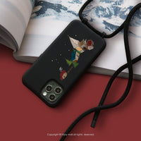 iPhone 17/16/15/14/13/12/SE3 聖誕夜小鎮 背繩背帶手機殼