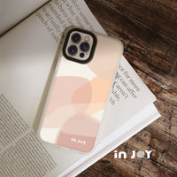 iPhone 16/15 手機殼∣法式浪漫幾何色塊 MagSafe 磁吸手機殼