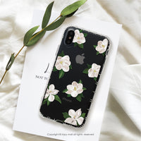 iPhone 17/15 手機殼∣柔白香氛花朵 MagSafe 磁吸手機殼