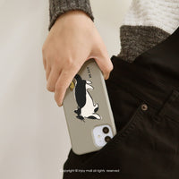 iPhone 17/16/15/14/13/12/SE3 賓士貓與麻吉 二合一防摔背繩手機殼