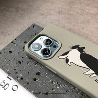 iPhone 17/16/15/14/13/12/SE3 賓士貓與麻吉 二合一防摔背繩手機殼