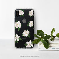 iPhone 17/15 手機殼∣柔白香氛花朵 MagSafe 磁吸手機殼