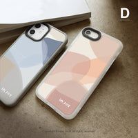 iPhone 16/15 手機殼∣法式浪漫幾何色塊 MagSafe 磁吸手機殼