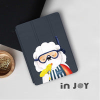 iPad 12.9/Air5/iPad 9/mini7系列 泳裝毛子 皮革平板保護套