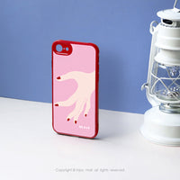 iPhone11pro/11max/SE3愛的分不開粉色耐撞擊邊框手機殼