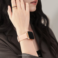 Apple Watch series 1 2 3 4 5 6 7 簡約真皮錶帶