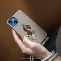 iPhone 17/16/15/14/13/12/SE3 聖誕假期 二合一防摔背繩手機殼