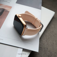 Apple Watch series 1 2 3 4 5 6 7 簡約真皮錶帶