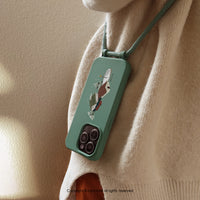 iPhone 17/16/15/14/13/12/SE3 聖誕假期 二合一防摔背繩手機殼