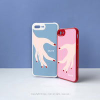 iPhone11pro/11max/SE3愛的分不開粉色耐撞擊邊框手機殼