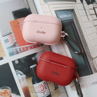 AirPods Pro 客製文字 保護套 TPU收納盒 附掛勾 可刻字