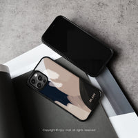 iPhone 17/16 手機殼∣低調中性幾何色塊 MagSafe 磁吸手機殼