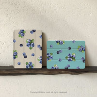 iPad case 12.9/Air5/iPad 8/mini5微醺小藍莓 皮革平板保護套