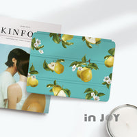 iPad 12.9/Air5/iPad 8/mini5系列清甜英國梨 皮革平板保護套