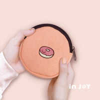 好心情 帆布圓形零錢包