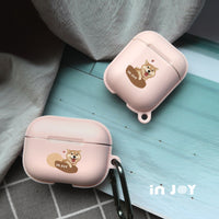 AirPods / AirPods Pro 融化柴柴 保護套 TPU收納盒 附掛勾