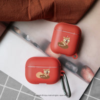 AirPods / AirPods Pro 融化柴柴 保護套 TPU收納盒 附掛勾