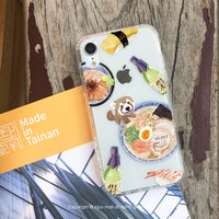 iPhone 13/13pro/12/11/SE3 小熊貓吃拉麵 防摔 空壓殼流沙殼