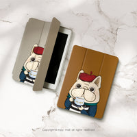 iPad case 12.9/Air5/iPad 9/mini7 法式麥麥 皮革平板保護套