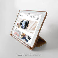 iPad case 12.9/Air5/iPad 9/mini7 法式麥麥 皮革平板保護套