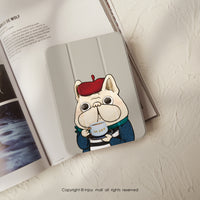 iPad case 12.9/Air5/iPad 9/mini7 法式麥麥 皮革平板保護套