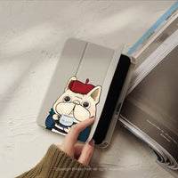 iPad case 12.9/Air5/iPad 9/mini7 法式麥麥 皮革平板保護套