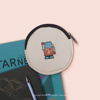 好心情 帆布圓形零錢包